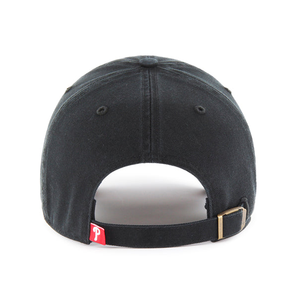 47 Brand Philadelphia Phillies Clean Up Adjustable Hat - Black/Black - Back