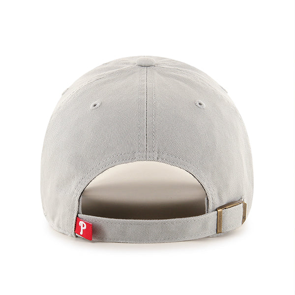 47 Brand Philadelphia Phillies Clean Up Adjustable Hat - Gray - Back