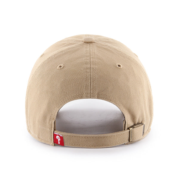 47 Brand Philadelphia Phillies Clean Up Adjustable Hat - Khaki/White - Back