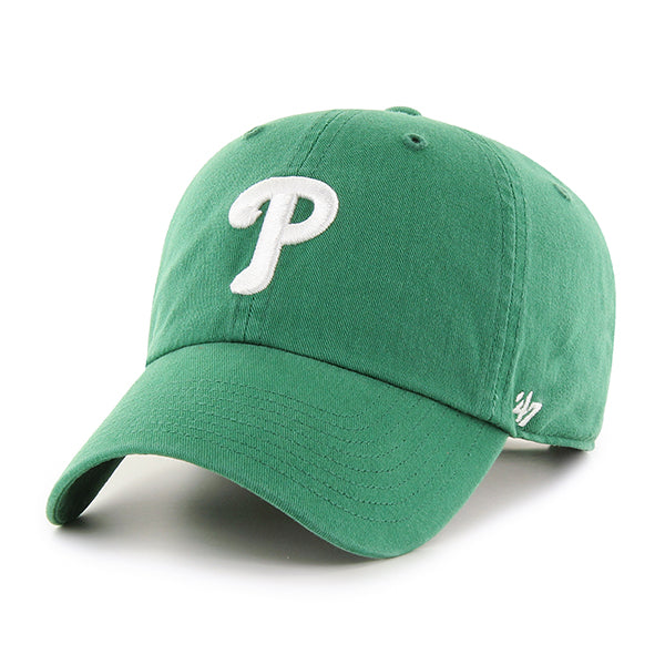 47 Brand Philadelphia Phillies Clean Up Adjustable Hat - Kelly - Front