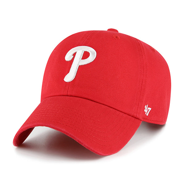 47 Brand Philadelphia Phillies Clean Up Adjustable Hat - Royal Blue/Red - Front