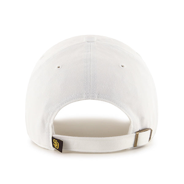 47 Brand San Diego Padres Clean Up Adjustable Hat - White - Back