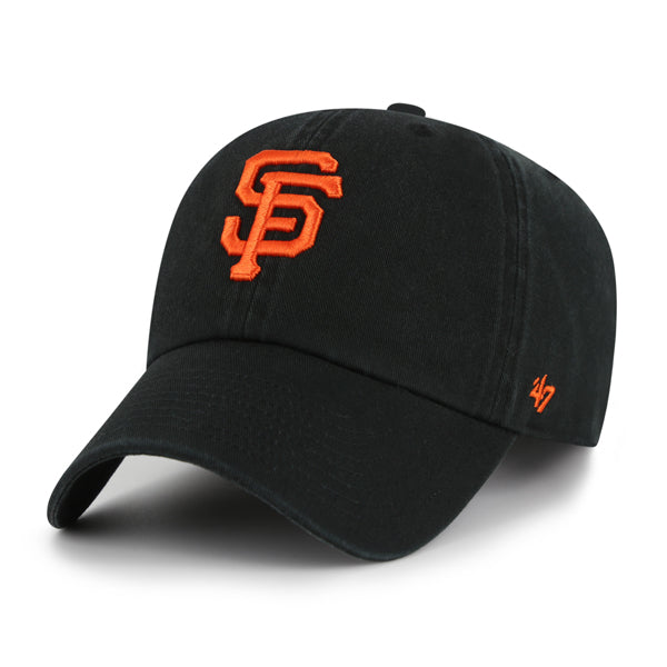 47 Brand San Francisco Giants Clean Up Adjustable Hat - Black - Front
