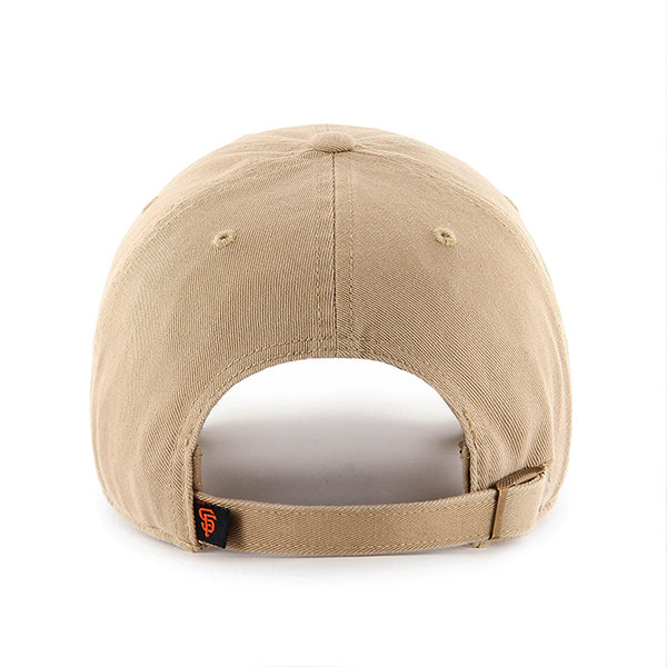 47 Brand San Francisco Giants Clean Up Adjustable Hat - Khaki/Black - Back