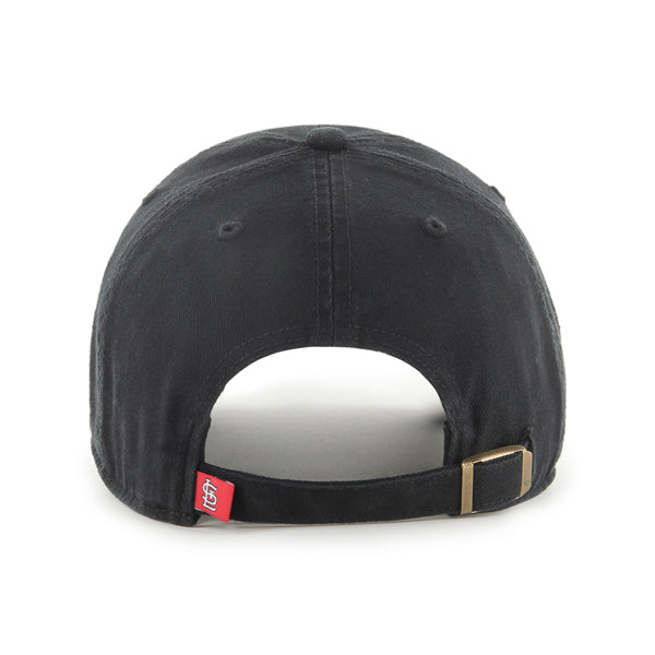 47 Brand St. Louis Cardinals Clean Up Adjustable Hat - Black/Black - Back