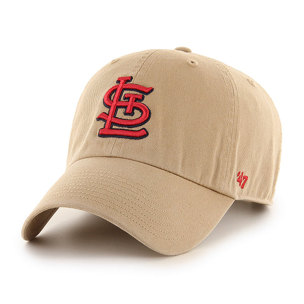 47 Brand St. Louis Cardinals Clean Up Adjustable Hat - Khaki - Front