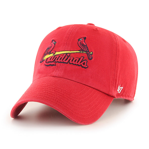 47 Brand St. Louis Cardinals Clean Up Adjustable Hat - Red(Bat Logo) - Front