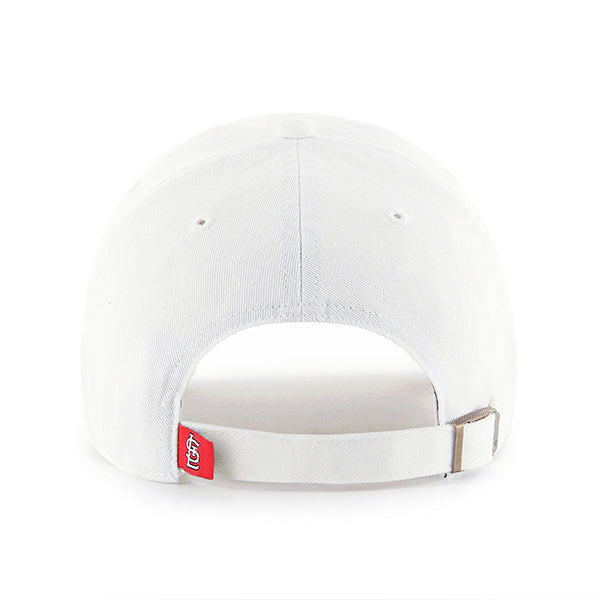 47 Brand St. Louis Cardinals Clean Up Adjustable Hat - White - Back