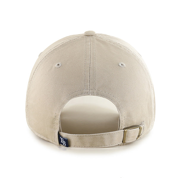 47 Brand Tampa Bay Rays Clean Up Adjustable Hat - Khaki - Back