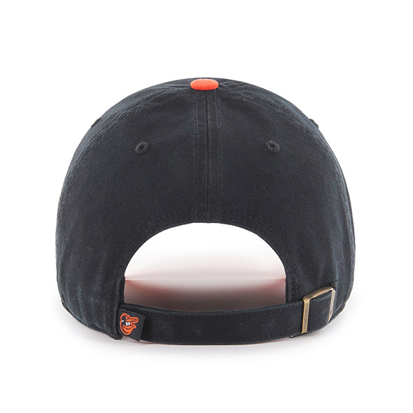 47 Brand Baltimore Orioles Clean Up Adjustable Hat - Two-Tone Black/Orange - Back