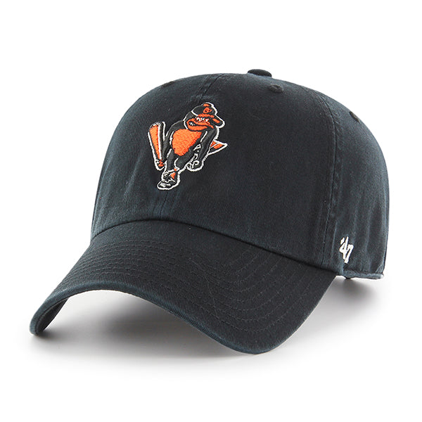 47 Brand Baltimore Orioles Cooperstown Clean Up Adjustable Hat - Black 66 - Front