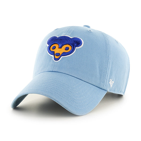 47 Brand Chicago Cubs Cooperstown Clean Up Adjustable Hat - Light Blue - Front