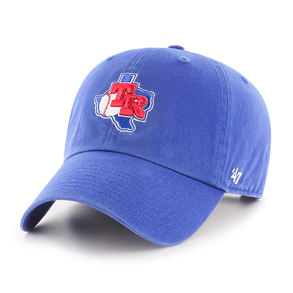 47 Brand Texas Rangers Cooperstown Clean Up Adjustable Hat - Royal Blue - Front