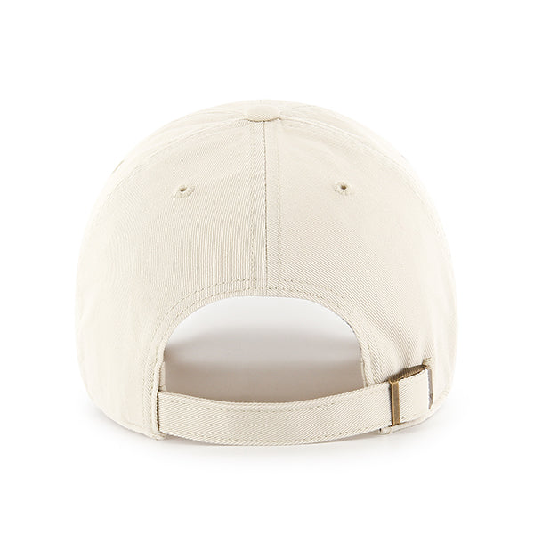 47 Brand Los Angeles Dodgers Cooperstown Clean Up Adjustable Hat - Natural - Back