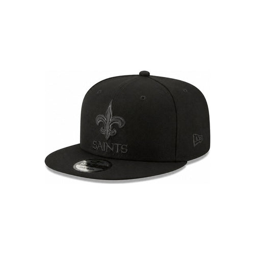 New Era New Orleans Saints Black on Black 9FIFTY Snapback Hat - Black