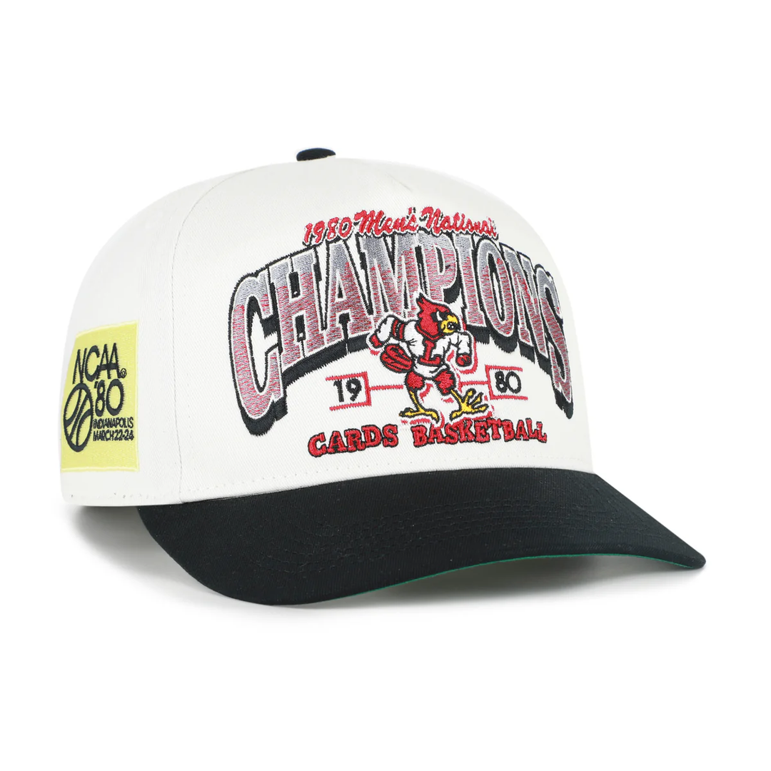 '47 Brand NCAA Louisville Cardinals Hitch Snapback Hat Front