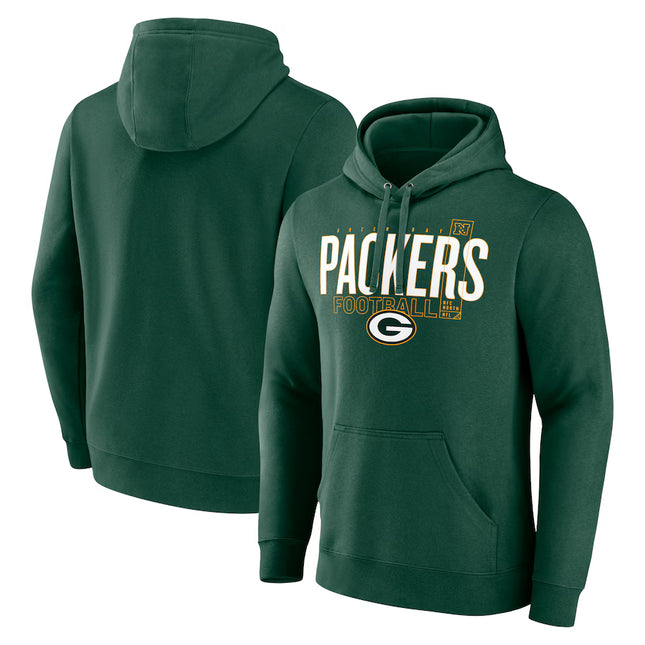 Green Bay Packers Fanatics Pylon Outline Pullover Hoodie - Green