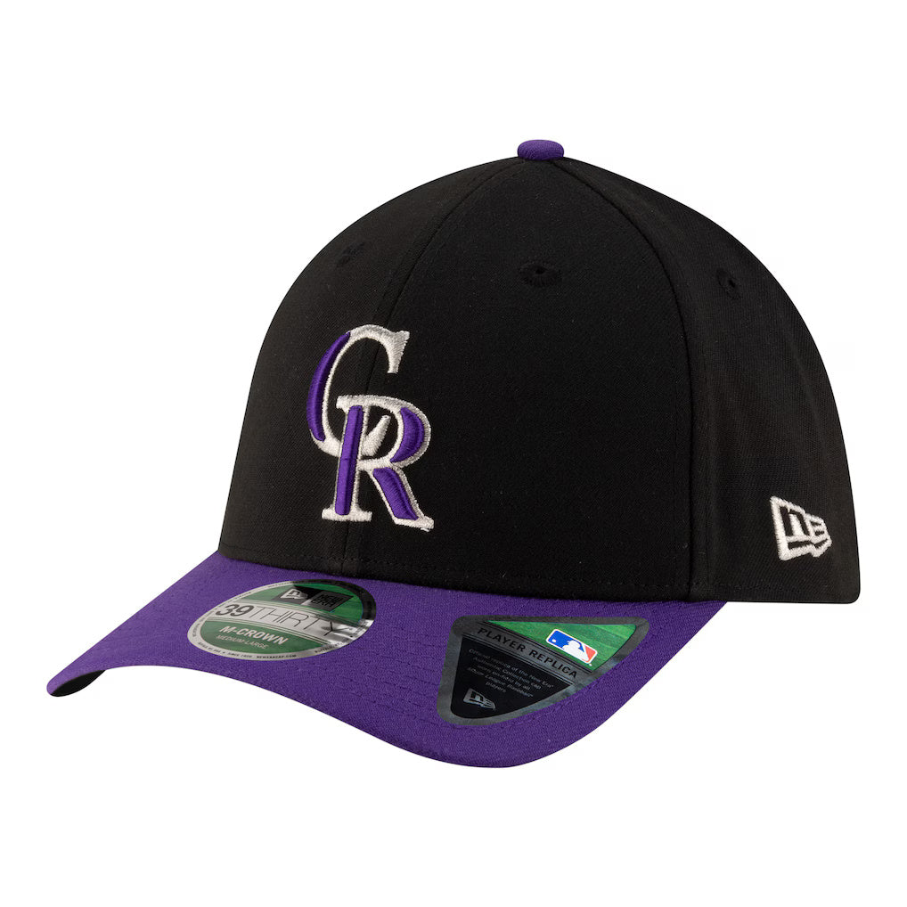 New Era Player Replica Colorado Rockies 39THIRTY M-Crown Flex Hat - Black