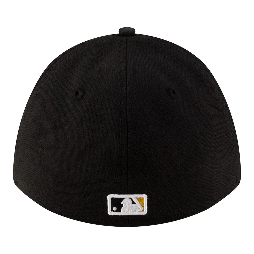 New Era Player Replica Pittsburgh Pirates 39THIRTY M-Crown Flex Hat - Black - Back View