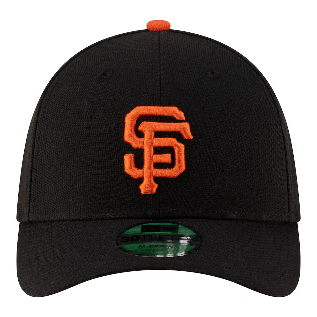 New Era Player Replica San Francisco Giants 39THIRTY M-Crown Flex Hat - Black - Front View