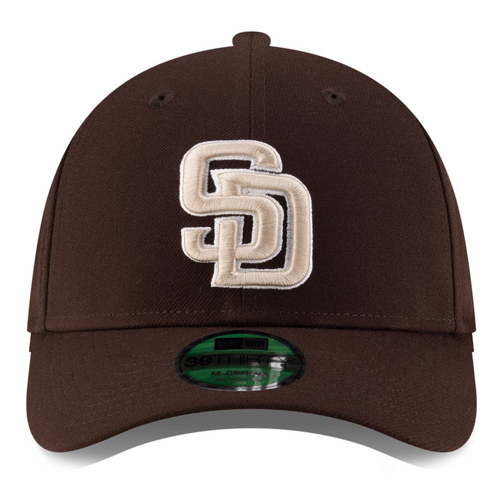 New Era Player Replica San Diego Padres 39THIRTY M-Crown Flex Hat - Brown - Front View