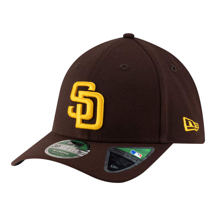 New Era Player Replica San Diego Padres 39THIRTY M-Crown Flex Hat - Brown/Yellow