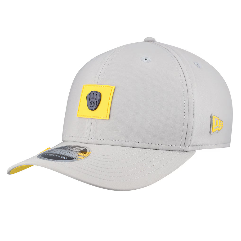 New Era Milwaukee Brewers 2026 Clubhouse 9SEVENTY Adjustable Hat - Gray