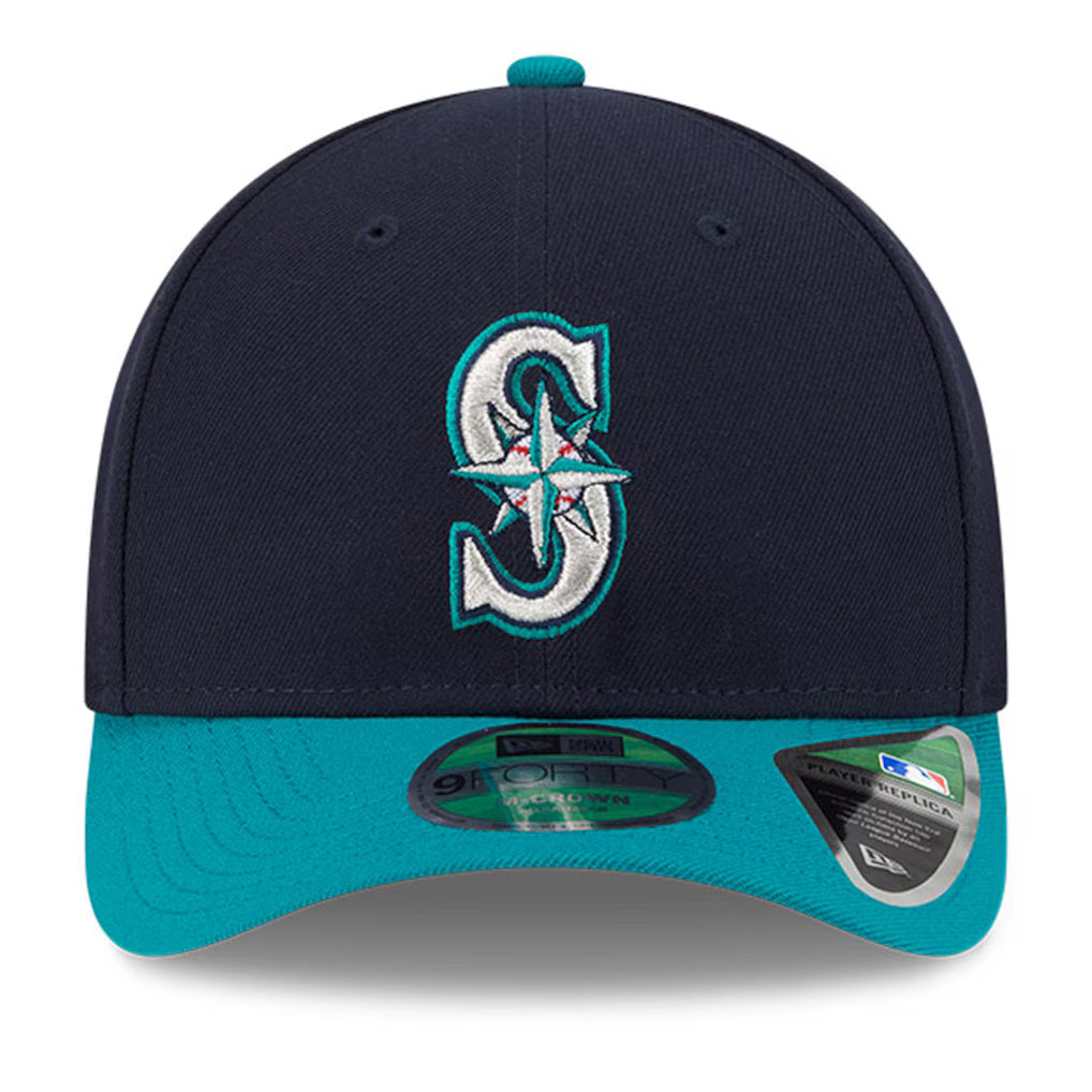 New Era Player Replica Seattle Mariners 9FORTY Adjustable Hat - Navy - Front