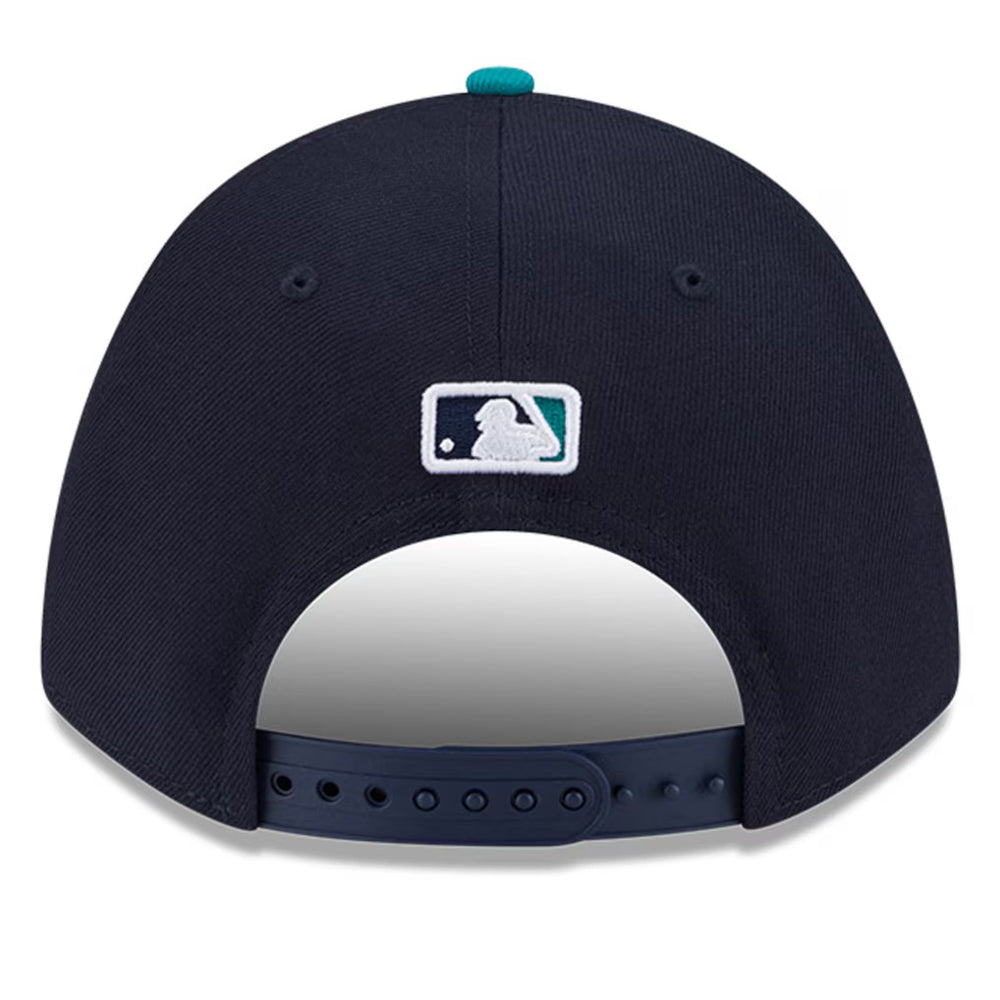 New Era Player Replica Seattle Mariners 9FORTY Adjustable Hat - Navy - Back