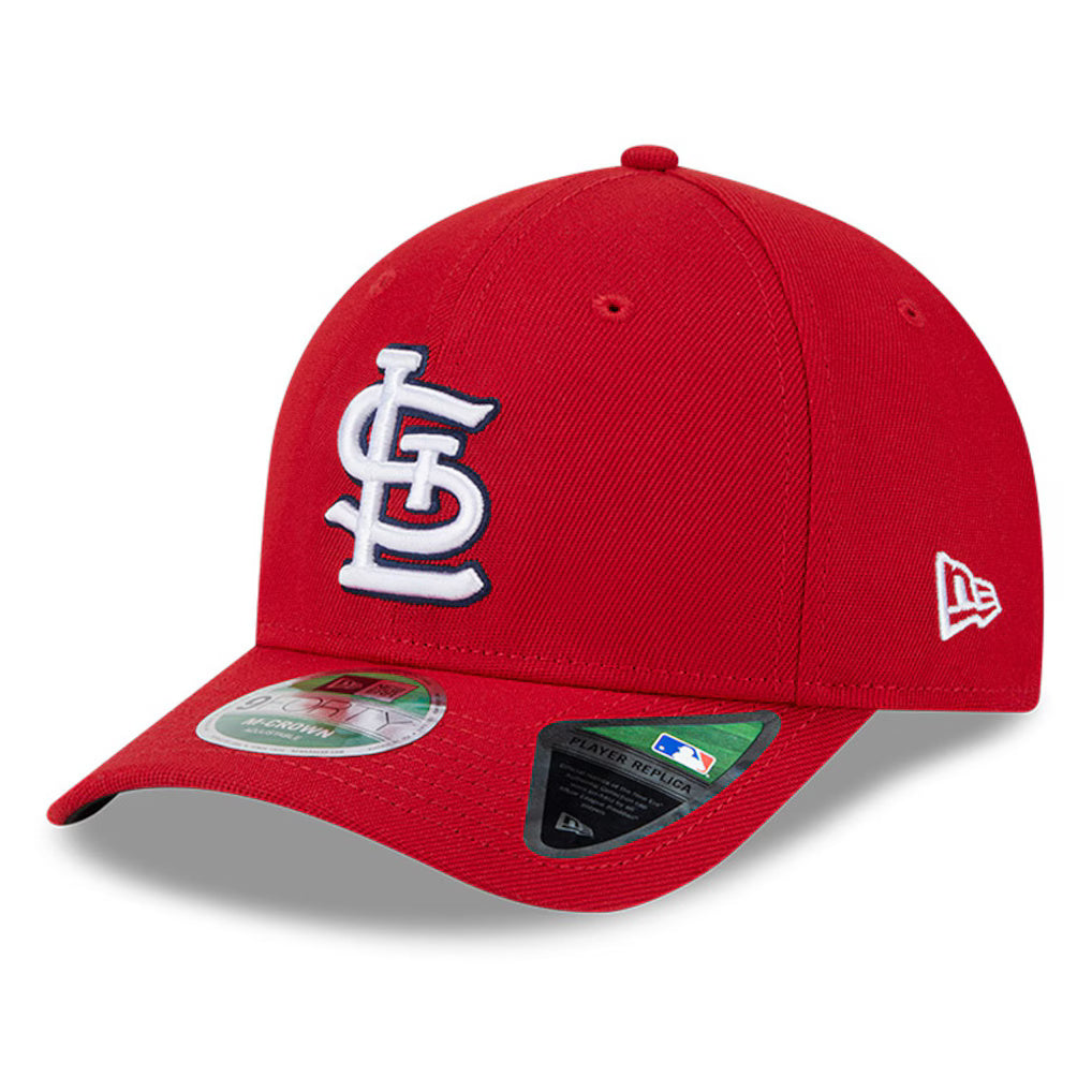 New Era Player Replica St. Louis Cardinals 9FORTY Adjustable Hat - Red - Tilted