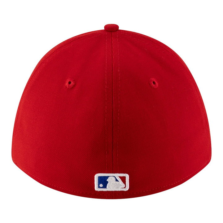 New Era Player Replica Texas Rangers 39THIRTY M-Crown Flex Hat - Red - Back View