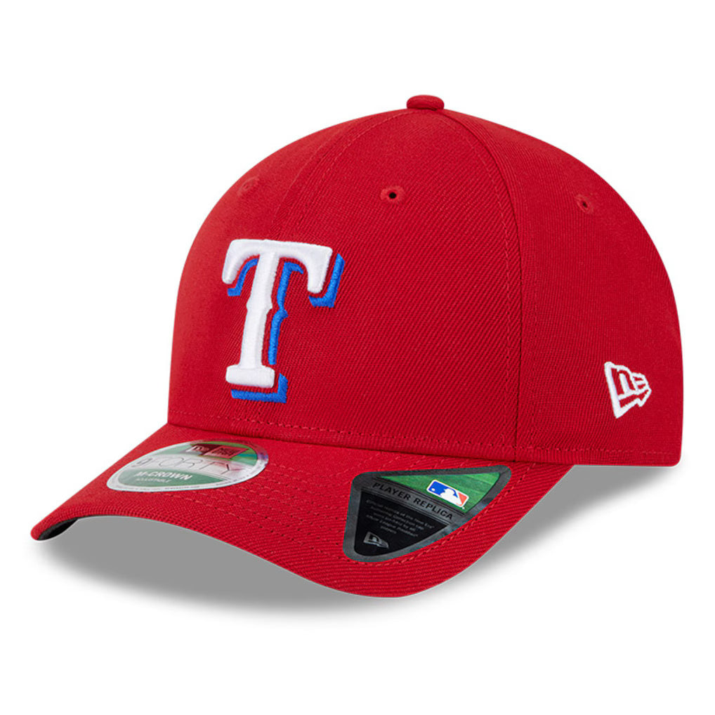 New Era Player Replica Texas Rangers 9FORTY Adjustable Hat - Red - Tilted