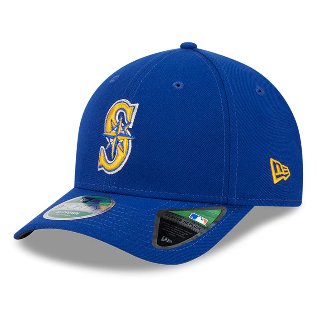 New Era Player Replica Seattle Mariners 9FORTY Adjustable Hat - Royal - Tilted