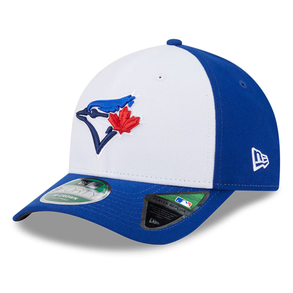 New Era Player Replica Toronto Blue Jays 9FORTY Adjustable Hat - White - Tilted