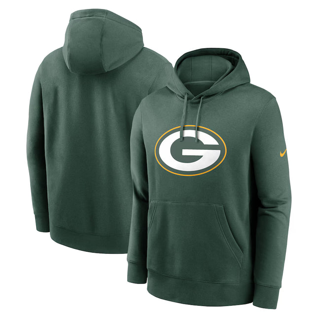 Green Bay Packers Nike Club Logo Pullover Hoodie - Green