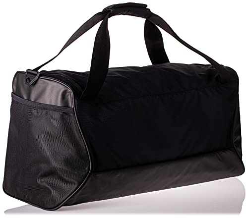 Nike Brasilia Training Medium Duffle Bag, Durable Nike Duffle Bag for Women & Men with Adjustable Strap, Black/Black/White