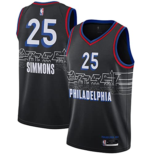 Ben Simmons Philadelphia 76ers #25 Youth 8-20 Black City Edition Swingman Jersey (8)