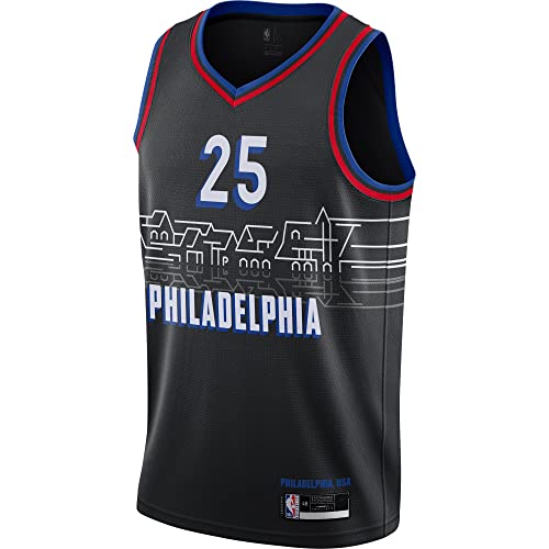 Ben Simmons Philadelphia 76ers #25 Youth 8-20 Black City Edition Swingman Jersey (8)