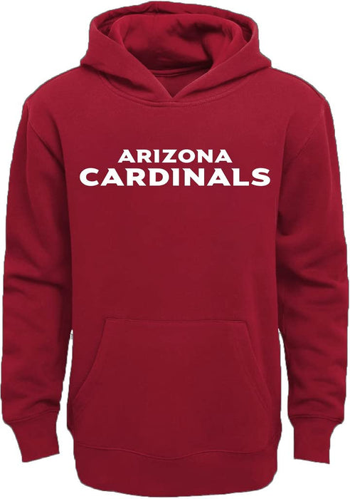 NFL Youth 8-20 Team Color Wordmark Fleece Sweatshirt Hoodie - Arizona Cardinals Red (8)