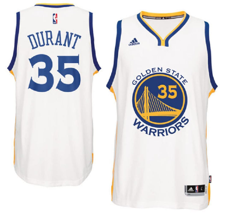 Kevin Durant Golden State Warriors #35 Youth 8-20 White Away Swingman Jersey (8)