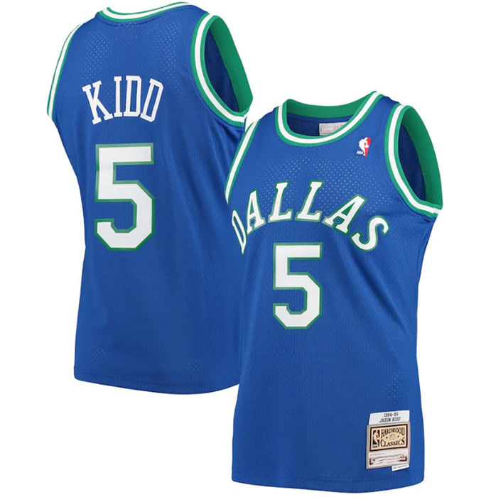 Jason Kidd Dallas Mavericks #5 Blue Youth 8-20 Soul Hardwood Classic Swingman Jersey (14-16)