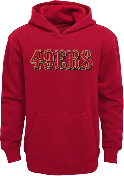 NFL Youth 8-20 Team Color Wordmark Fleece Sweatshirt Hoodie - Arizona Cardinals Red (8)