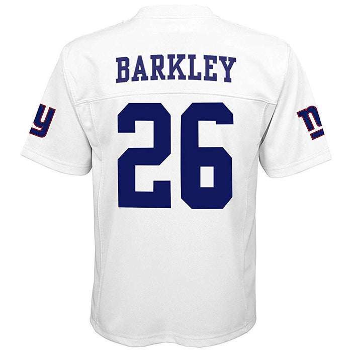 Saquon Barkley New York Giants NFL Youth 8-20 White Color Rush Mid-Tier Jersey (Youth Large 14-16)