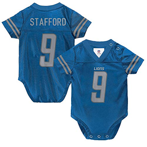 Outerstuff NFL Newborn Infants Team Color Name and Number Home Player Creeper Bodysuit Jersey