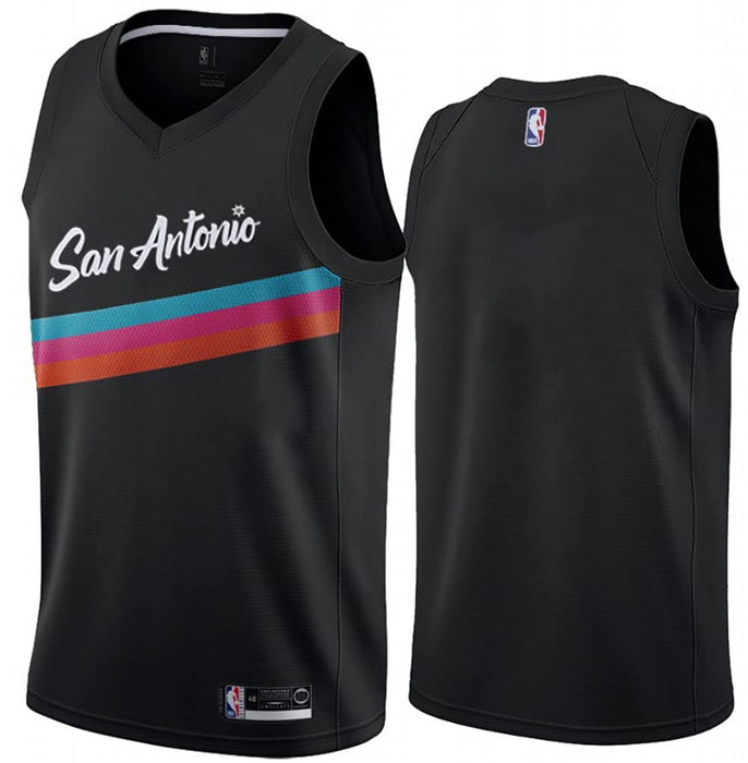 San Antonio Spurs Blank Youth 8-20 Black City Edition Swingman Jersey (8)