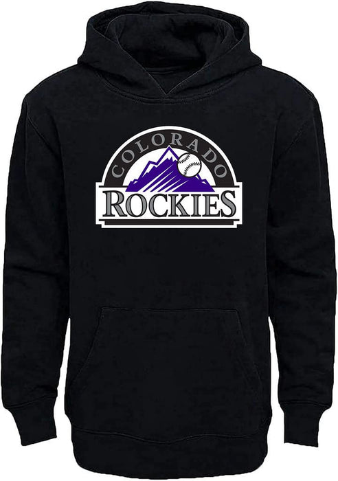 Outerstuff MLB Youth 8-20 Team Color Primary Logo Fleece Sweatshirt Hoodie - Chicago White Sox Black (8)