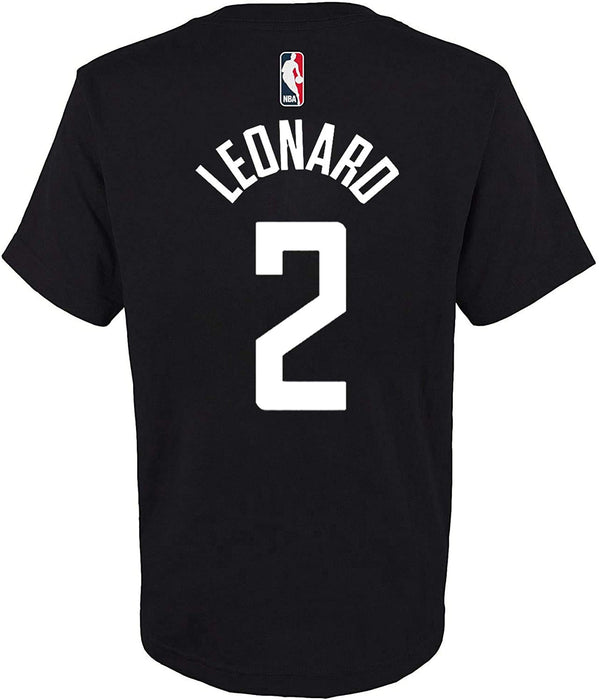 NBA Kids Youth Team Color Alternate Game Time Name and Number Player T-Shirt (4, Kawhi Leonard Los Angeles Clippers Blue)