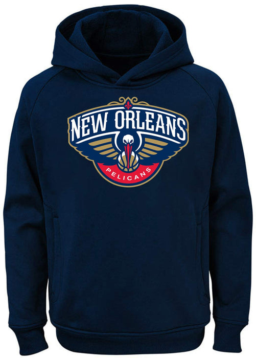 Outerstuff NBA Kids 4-7 Team Color Polyester Performance Primary Logo Pullover Sweatshirt Hoodie (4, Denver Nuggets Navy)