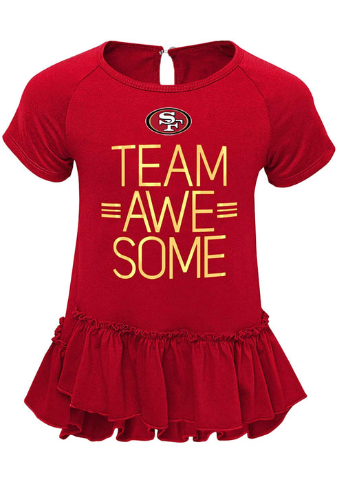 Outerstuff NFL Infants Toddler Girls Awesome Short Sleeve Shirt and Pants Set (Kansas City Chiefs, 12 Months)