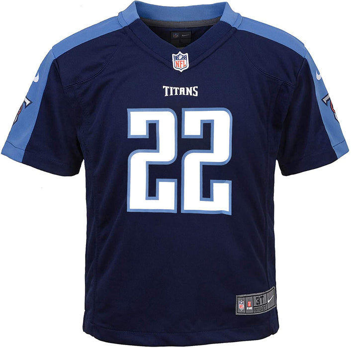 GenericJINCHENGYU Derrick Henry Tennessee Titans #22 Youth 8-20 Navy Home Game Day Jersey (14-16)